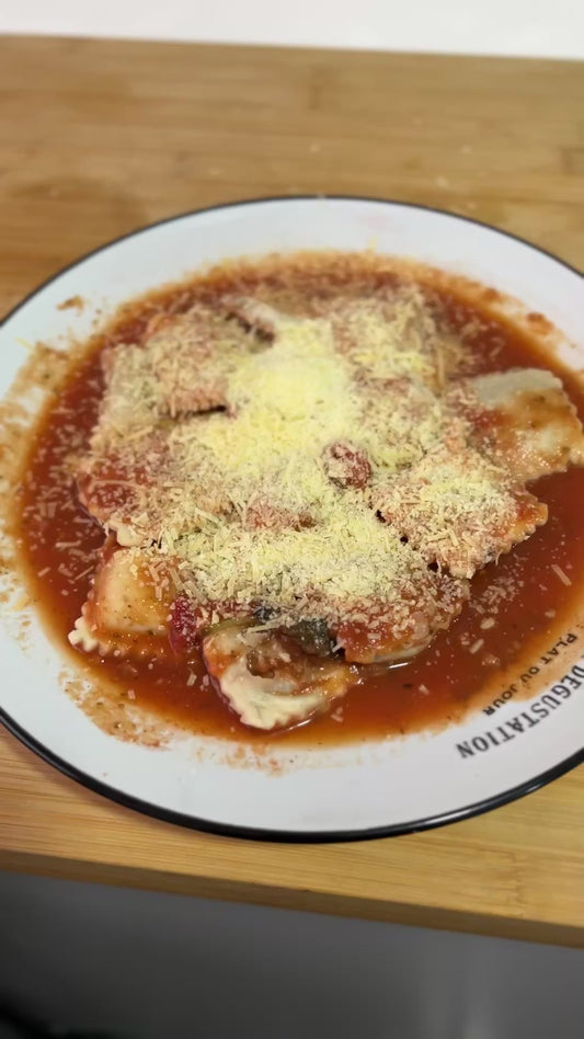 Raviolis Ternera al vino